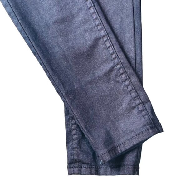 FREE PEOPLE Burgundy Sparkle Skinny Jeans - Size 24 - Picture 6 of 9